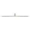 Pomme de douche pluie Inox 304 40x30 cm Rectangulaire 