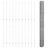 Poteaux de Clôture 22 pcs U-Channel 140 cm Acier Galvanisé 