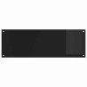 Crédence de cuisine noire 120x40x0,6 cm en verre trempé 