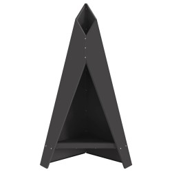 Brasero Pyramidal 58x36x100 cm en Acier Résistant aux Intempéries 
