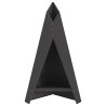 Brasero Pyramidal 58x36x100 cm en Acier Résistant aux Intempéries 