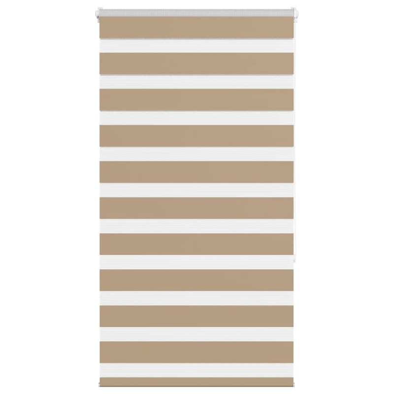 Store zèbre marron sable largeur du tissu 70,9 cm polyester 