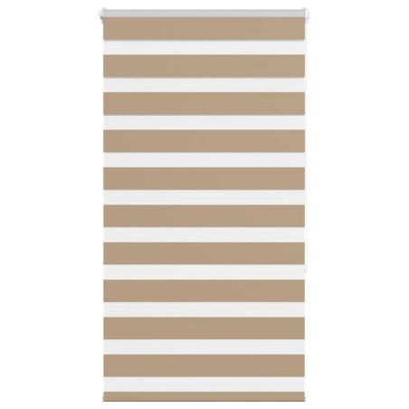 Store zèbre marron sable largeur du tissu 70,9 cm polyester 