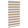Store zèbre marron sable largeur du tissu 70,9 cm polyester 