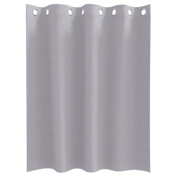 Rideaux 2 pcs Gris métallique 140 x 140 cm Polyester 