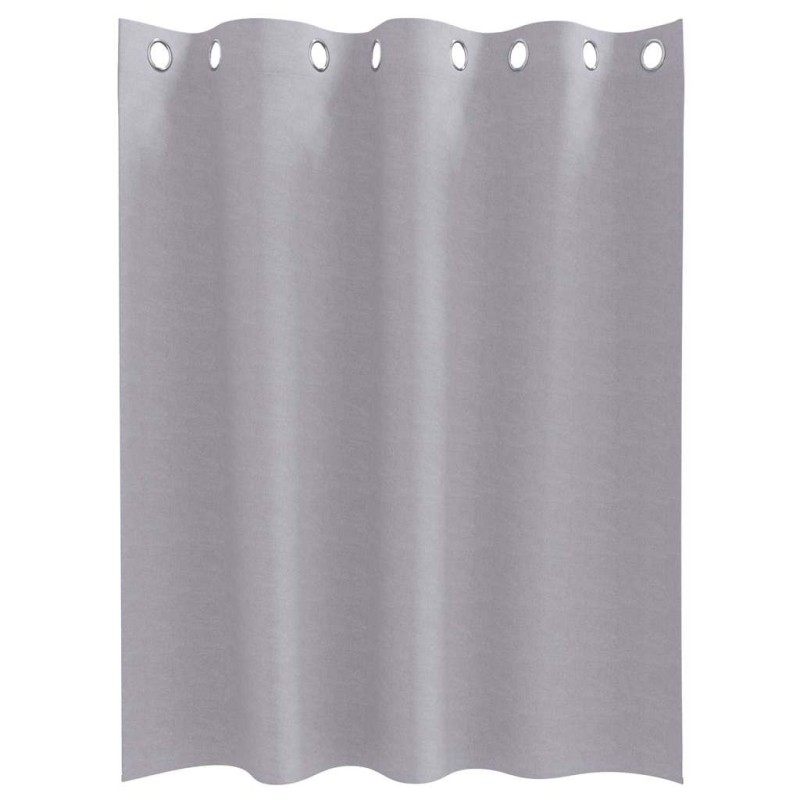 Rideaux 2 pcs Gris métallique 140 x 140 cm Polyester 