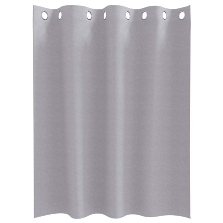 Rideaux 2 pcs Gris métallique 140 x 140 cm Polyester 
