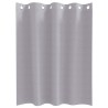 Rideaux 2 pcs Gris métallique 140 x 140 cm Polyester 