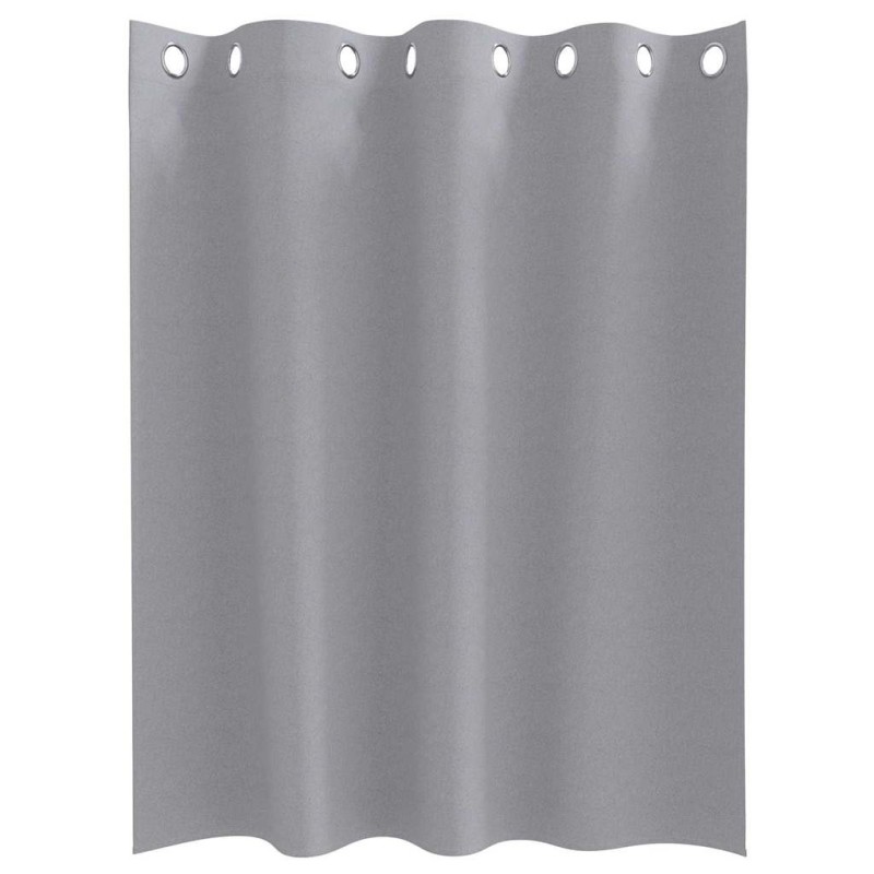 Rideaux 2 pcs Gris clair 140 x 140 cm Polyester 