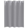 Rideaux 2 pcs Gris clair 140 x 140 cm Polyester 