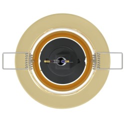 Luminaires encastrés 24 pièces Ronde GU10 Or Ø90 mm Acier 