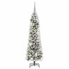 Sapin de Noël mince Blanc 150 cm PVC 