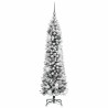 Sapin de Noël mince Blanc 150 cm PVC 