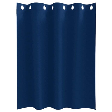 Rideaux 2 pcs Bleu foncé 140 x 140 cm Polyester 