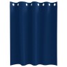 Rideaux 2 pcs Bleu foncé 140 x 140 cm Polyester 