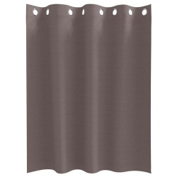 Rideaux 2 pcs Marron foncé 140 x 140 cm Polyester 