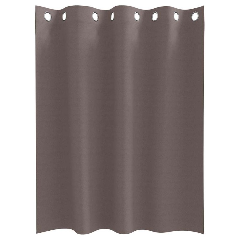 Rideaux 2 pcs Marron foncé 140 x 140 cm Polyester 