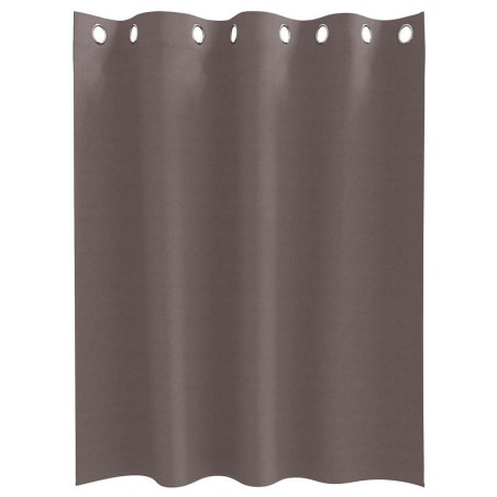 Rideaux 2 pcs Marron foncé 140 x 140 cm Polyester 