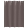 Rideaux 2 pcs Marron foncé 140 x 140 cm Polyester 