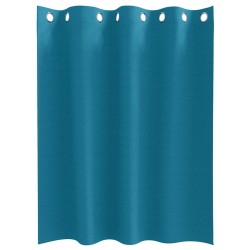 Rideaux avec des rideaux 2 pcs Turquoise 140 x 140 cm Polyester 