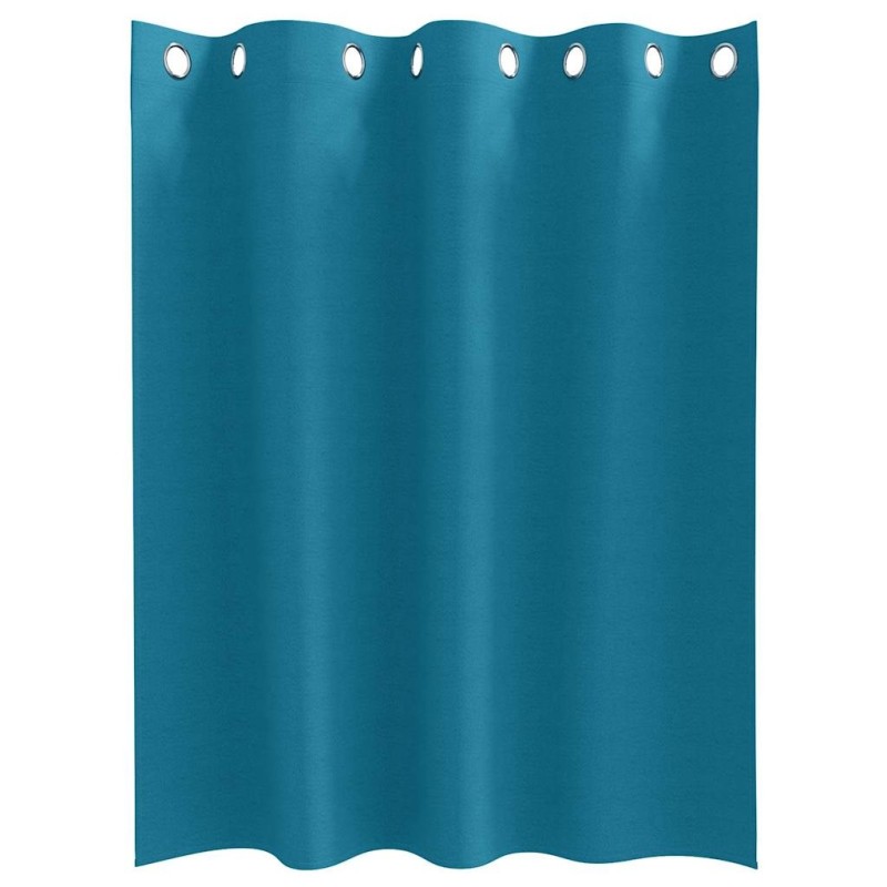 Rideaux avec des rideaux 2 pcs Turquoise 140 x 140 cm Polyester 
