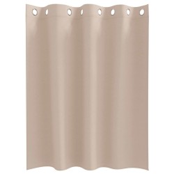 Rideaux avec des rideaux 2 pcs Taupe 140 x 140 cm Polyester 