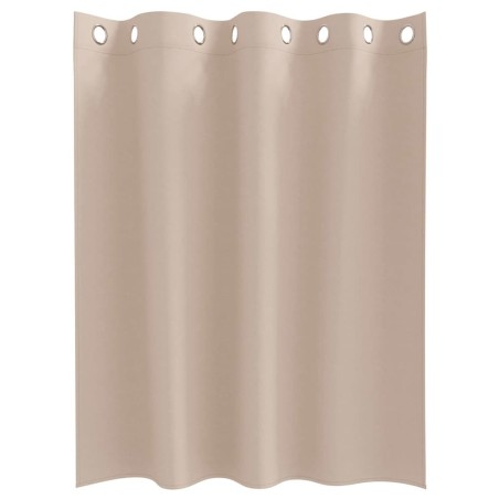 Rideaux avec des rideaux 2 pcs Taupe 140 x 140 cm Polyester 