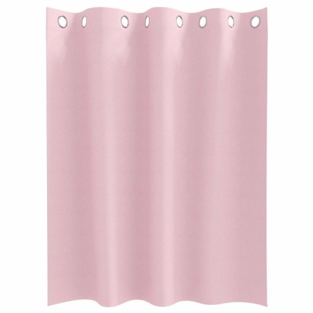 Rideaux avec des rideaux 2 pcs Rose bébé 140 x 140 cm Polyester 