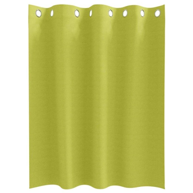 Rideaux 2 pcs Pomme verte 140 x 140 cm Polyester 