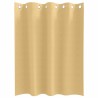 Rideaux avec des rideaux 2 pcs Beige 140 x 140 cm Polyester 
