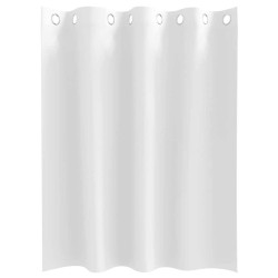 Rideaux avec des rideaux 2 pcs Blanc pur 140 x 140 cm Polyester 