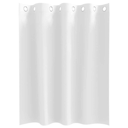 Rideaux avec des rideaux 2 pcs Blanc pur 140 x 140 cm Polyester 