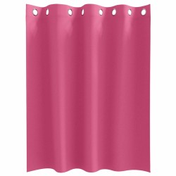 Rideaux avec des rideaux 2 pcs Rose vif 140 x 140 cm Polyester 