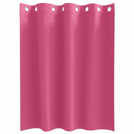Rideaux avec des rideaux 2 pcs Rose vif 140 x 140 cm Polyester 