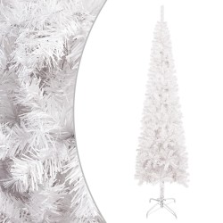 Sapin de Noël étroit Blanc 120 cm 