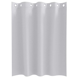 Rideaux avec des rideaux 2 pcs Gris pâle 140 x 140 cm Polyester 