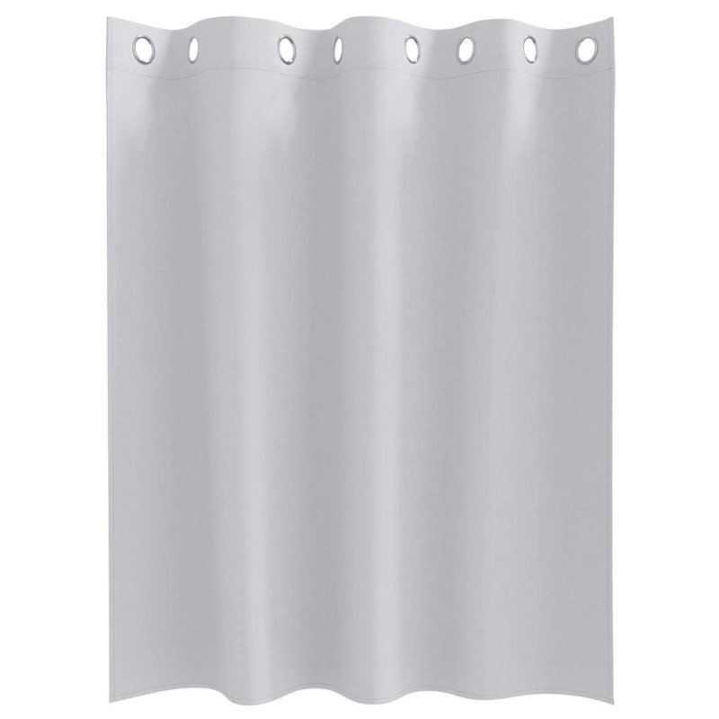 Rideaux avec des rideaux 2 pcs Gris pâle 140 x 140 cm Polyester 