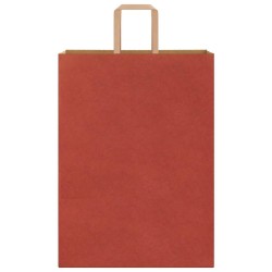 Sacs en papier 50 pcs avec poignées rouge 32x17x44 cm 