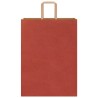 Sacs en papier 50 pcs avec poignées rouge 32x17x44 cm 