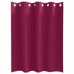 Rideaux avec des rideaux 2 pcs Bordeaux 140 x 140 cm Polyester 
