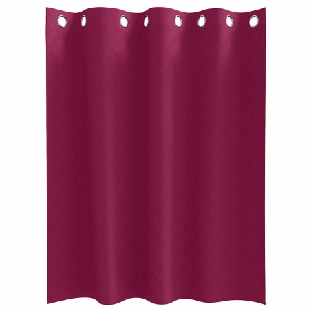 Rideaux avec des rideaux 2 pcs Bordeaux 140 x 140 cm Polyester 