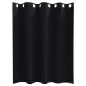 Rideaux avec des rideaux 2 pcs Noir 140 x 140 cm Polyester 