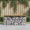 Banc de jardin design gabion 103x44x42 cm bois de pin imprégné 