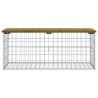 Banc de jardin design gabion 103x44x42 cm bois de pin imprégné 