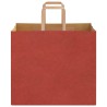 Sacs en papier 50 pcs avec poignées rouge 32x22x28 cm 