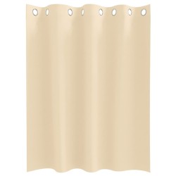 Rideaux avec des rideaux 2 pcs Crème 140 x 140 cm Polyester 