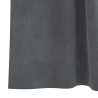 Rideaux occultants avec boucles de suspension 2 pcs Velours gris clair super léger 