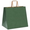 Sacs en papier 50 pcs avec poignées vert 32x22x28 cm 