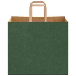 Sacs en papier 50 pcs avec poignées vert 32x22x28 cm 
