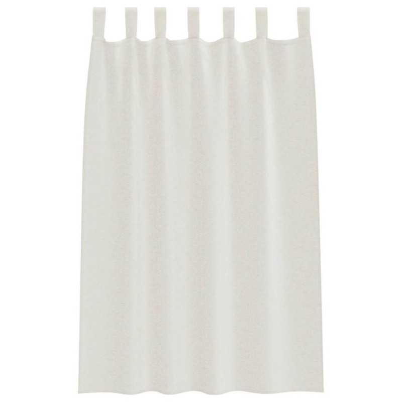 Rideaux avec des rideaux 2 pcs Crème 140 x 175 cm Polyester 